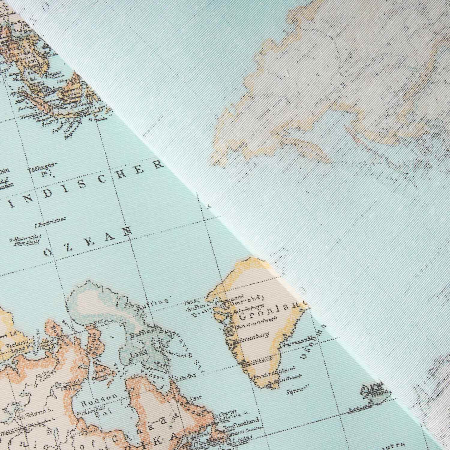 Loneta estampada Mapamundi Vintage - Ribes y Casals