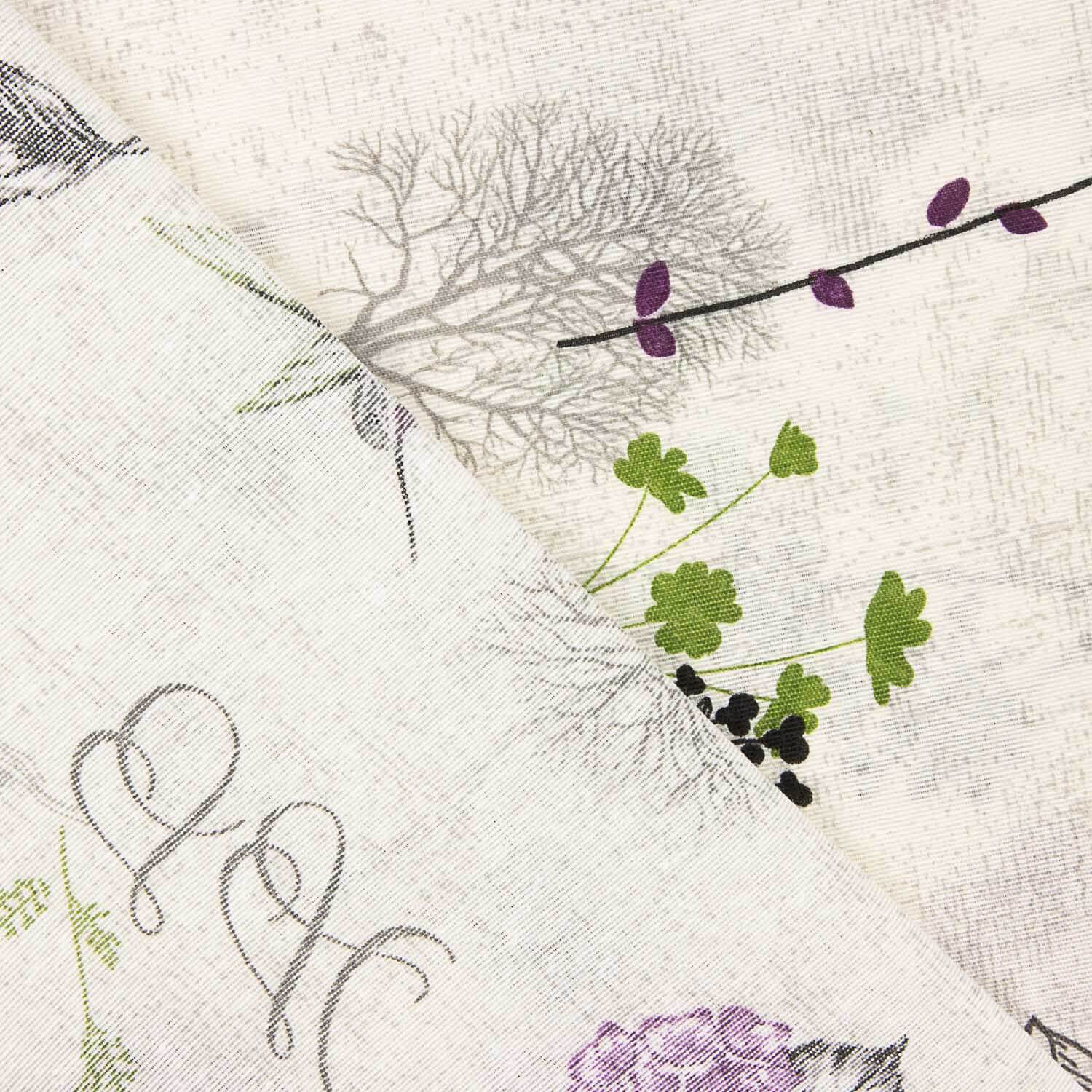 Loneta Floral Vintage Morado - Ribes y Casals