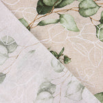 Loneta Estampada Hojas de Eucalipto - Ribes y Casals