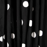 Popelín Spandex Lunares Blanco 30mm Negro - Ribes y Casals