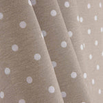 Loneta Estampada Lunares Blancos sobre Beige - Ribes y Casals
