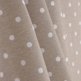 Loneta Estampada Lunares Blancos sobre Beige - Ribes y Casals