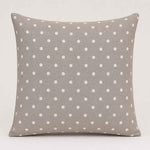 Loneta Estampada Lunares Blancos sobre Beige - Ribes y Casals