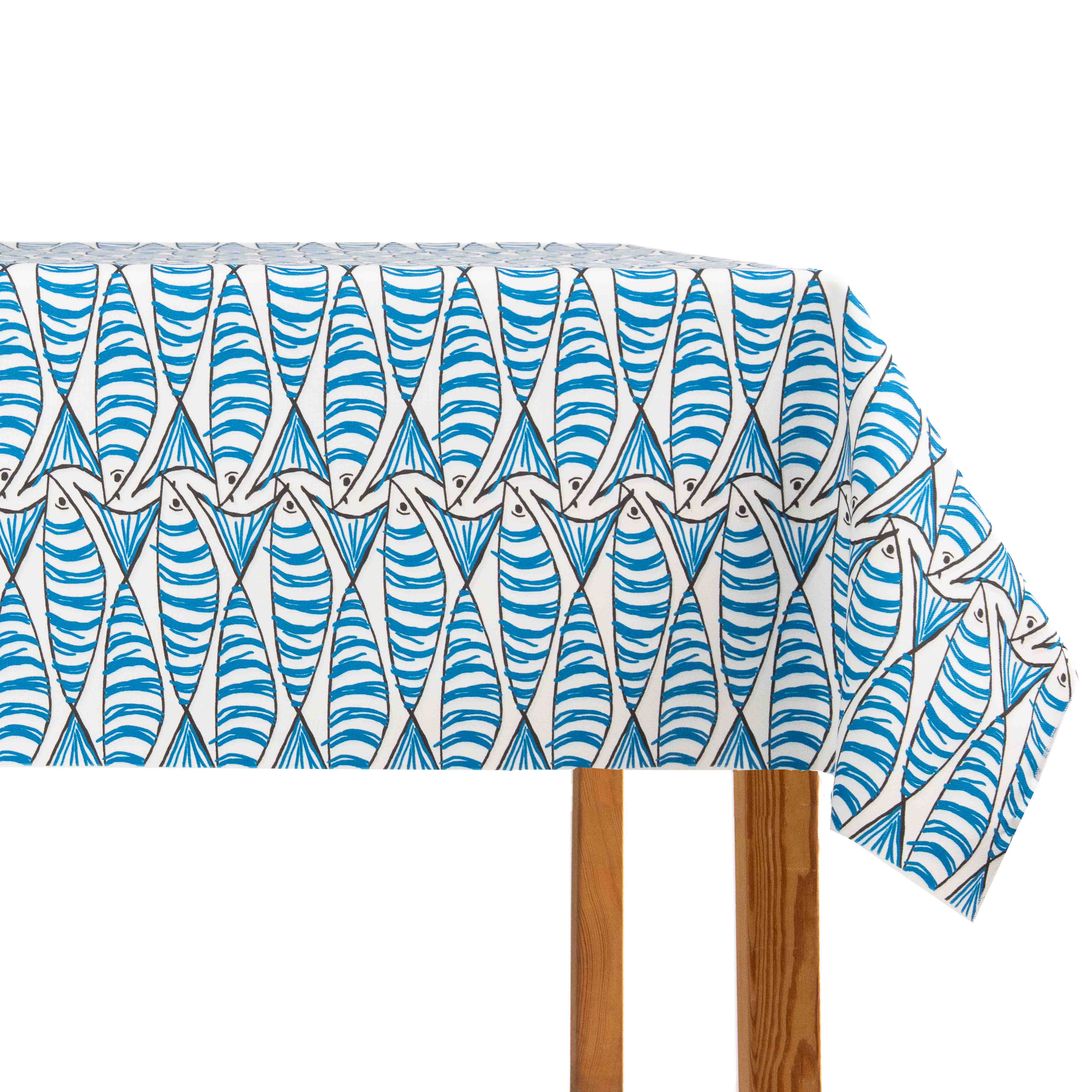 Mantelería Peces Azul Intenso - Ribes y Casals