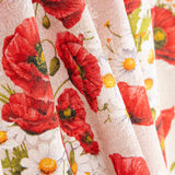 Loneta Estampada Amapolas y Margaritas - Ribes y Casals