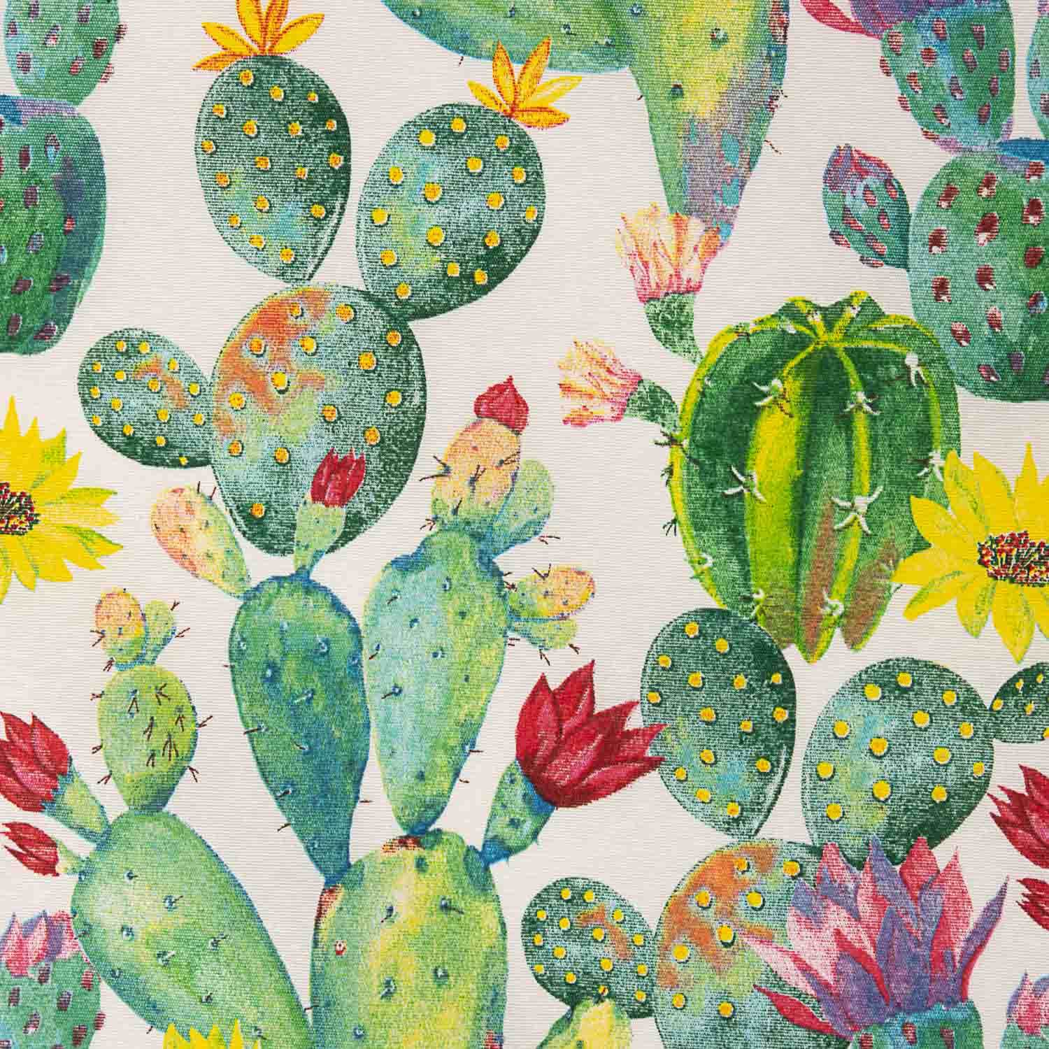 Loneta Estampada Cactus Acuarela - Ribes y Casals