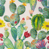 Loneta Estampada Cactus Acuarela - Ribes y Casals