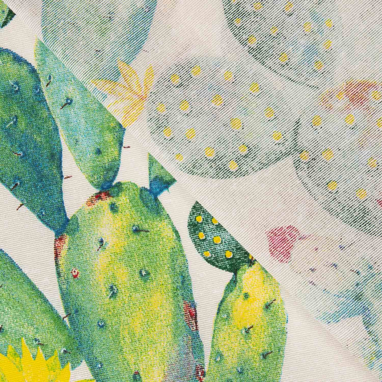 Loneta Estampada Cactus Acuarela - Ribes y Casals