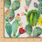 Loneta Estampada Cactus Acuarela - Ribes y Casals