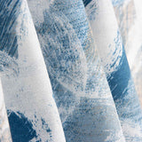 Loneta Estampada Círculos Abstractos Azul - Ribes y Casals