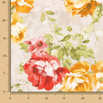 Loneta Estampada Floral Provenza Roja - Ribes y Casals