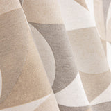 Loneta Estampada Geométrica Curvas Beige - Ribes y Casals