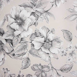 Loneta Estampada Flores Elegantes Gris - Ribes y Casals