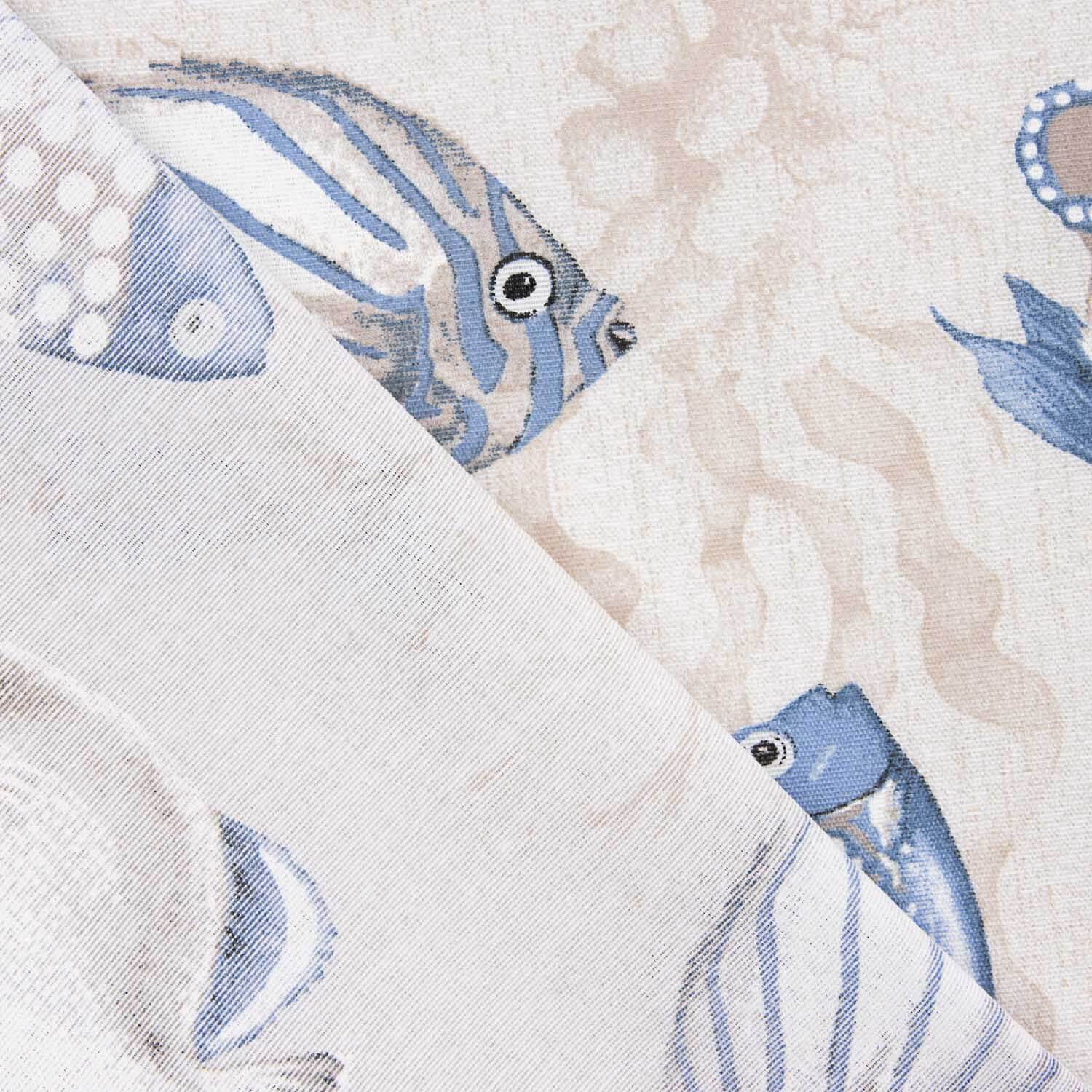 Loneta Estampada Peces Marinos - Ribes y Casals