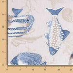 Loneta Estampada Peces Marinos - Ribes y Casals