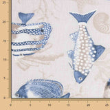 Loneta Estampada Peces Marinos - Ribes y Casals