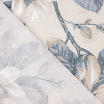 Loneta Estampada Flores Acuarela Azul y Beige - Ribes y Casals