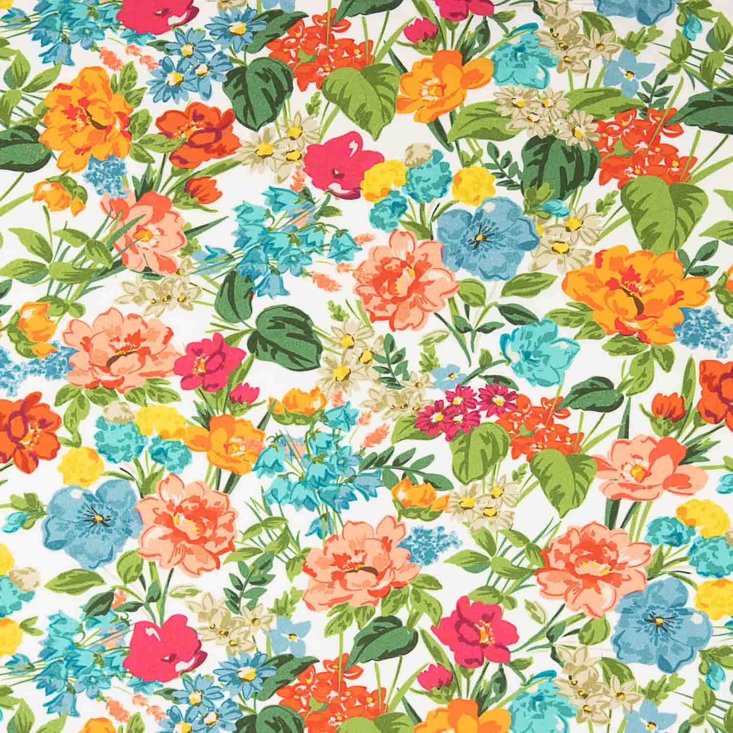 Viscosa Estampada Flores Primavera Luminosa - Ribes y Casals