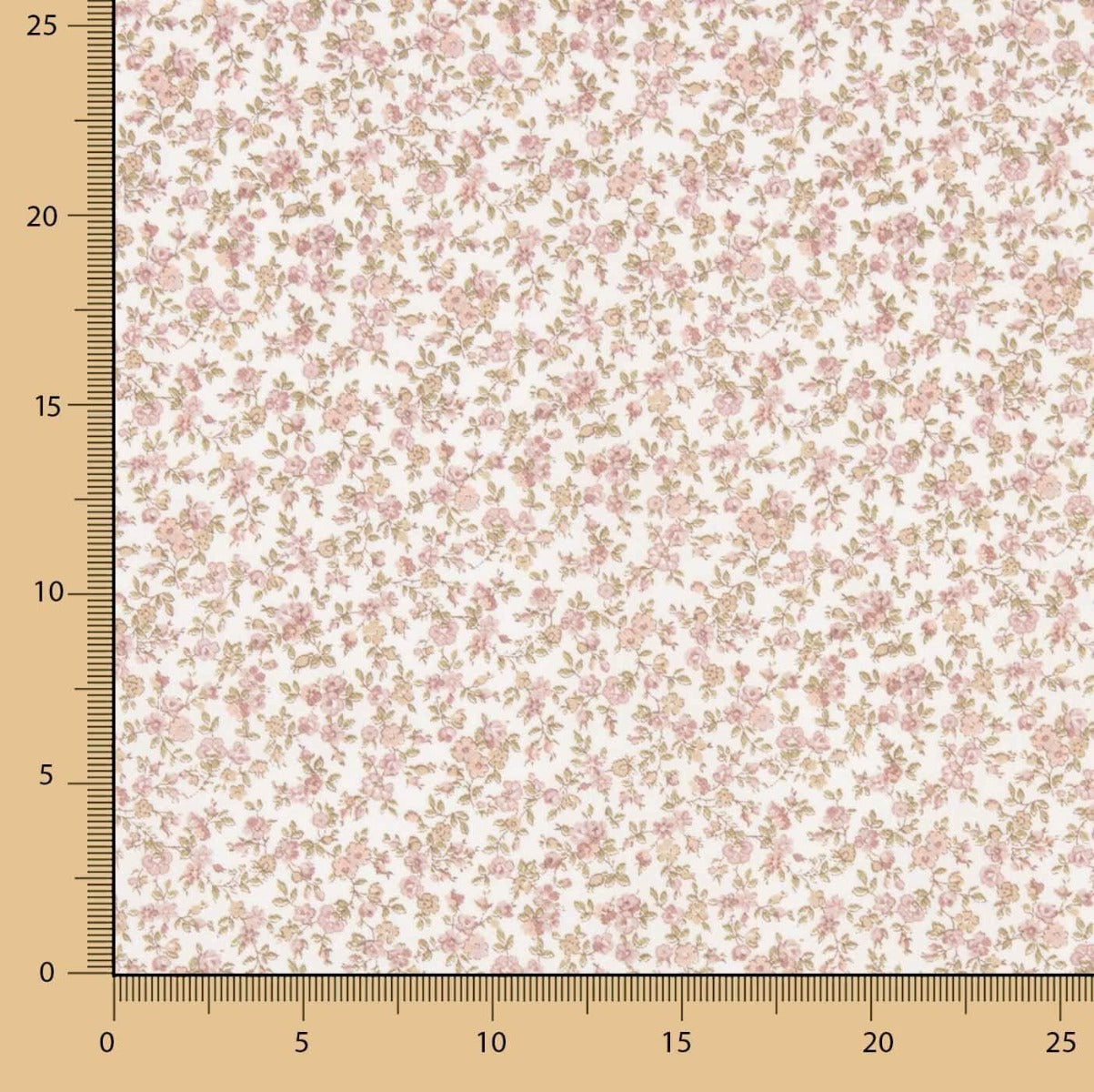Viyela Algodón Rosal Empolvado - Ribes y Casals