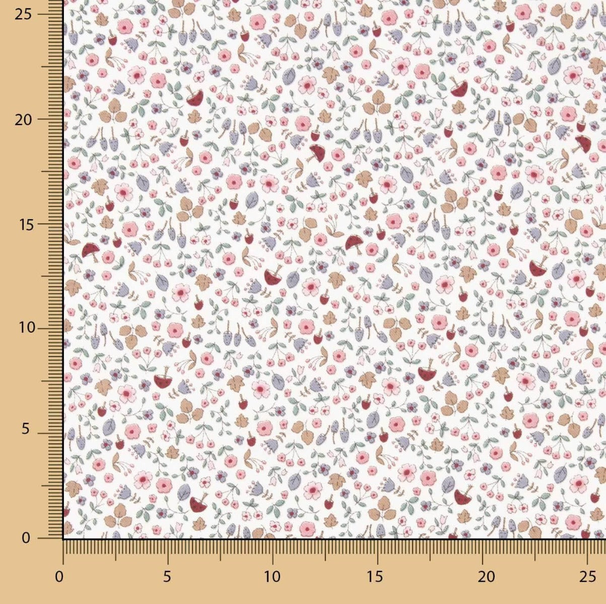 Viyela Algodón Jardín Orgánico - Ribes y Casals