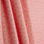 Percal Estampado Leaves Fresa - Ribes y Casals