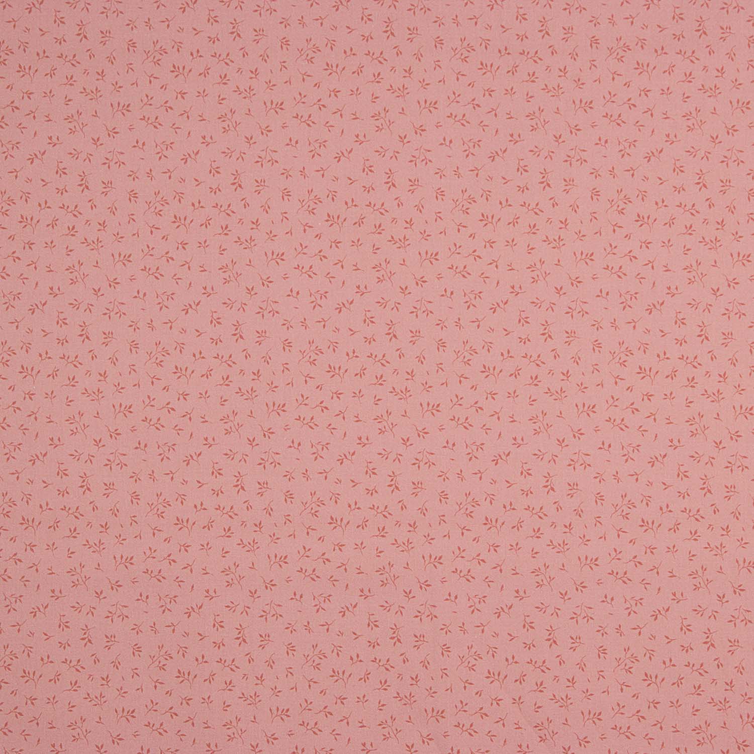 Percal Estampado Leaves Fresa - Ribes y Casals