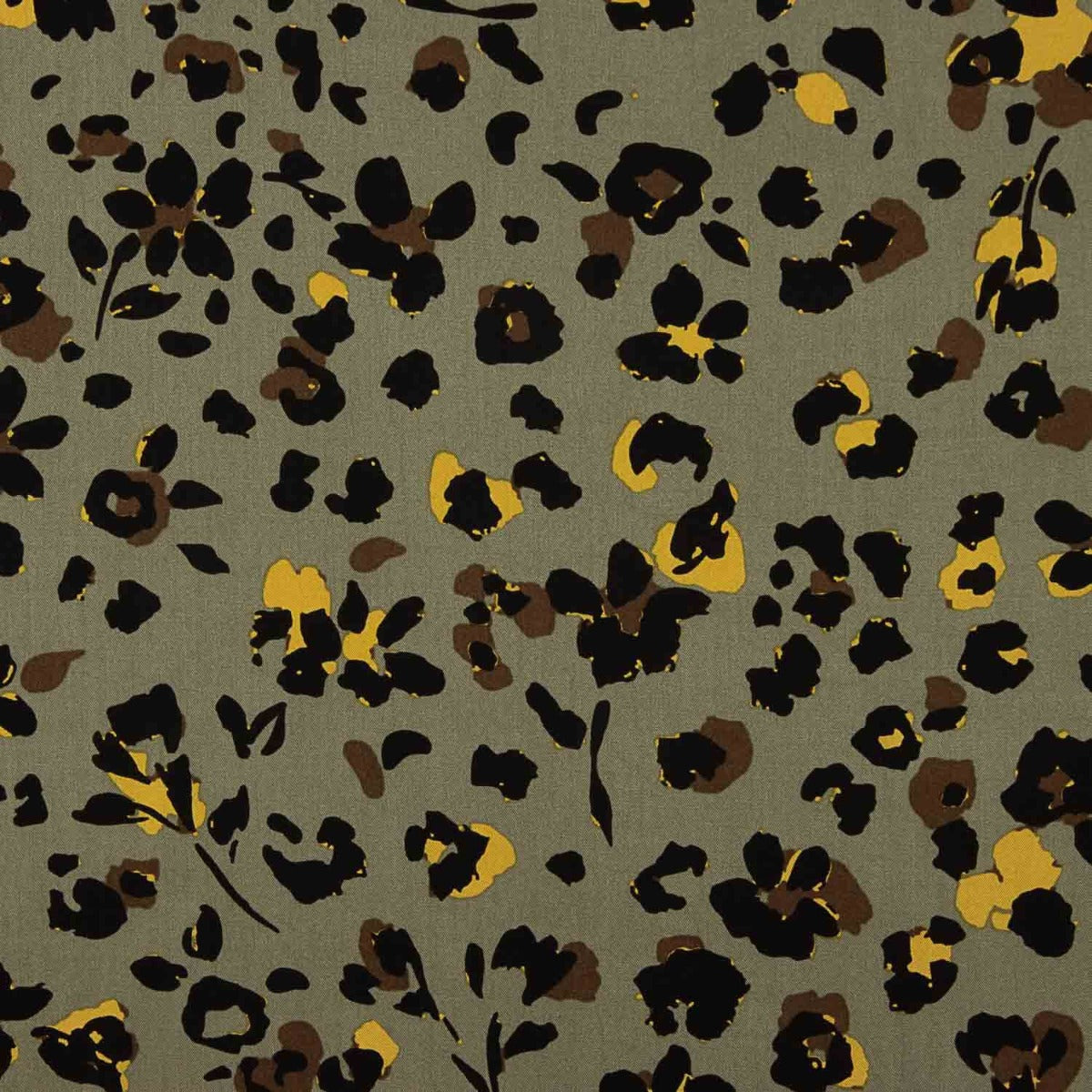 Viscosa Estampada Jungle Chic Verde - Ribes y Casals