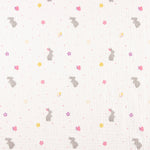 Muselina Algodón Conejitos Primavera - Ribes y Casals