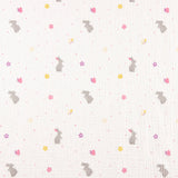 Muselina Algodón Conejitos Primavera - Ribes y Casals