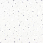 Muselina Algodón Lunas y Estrellas Azul - Ribes y Casals