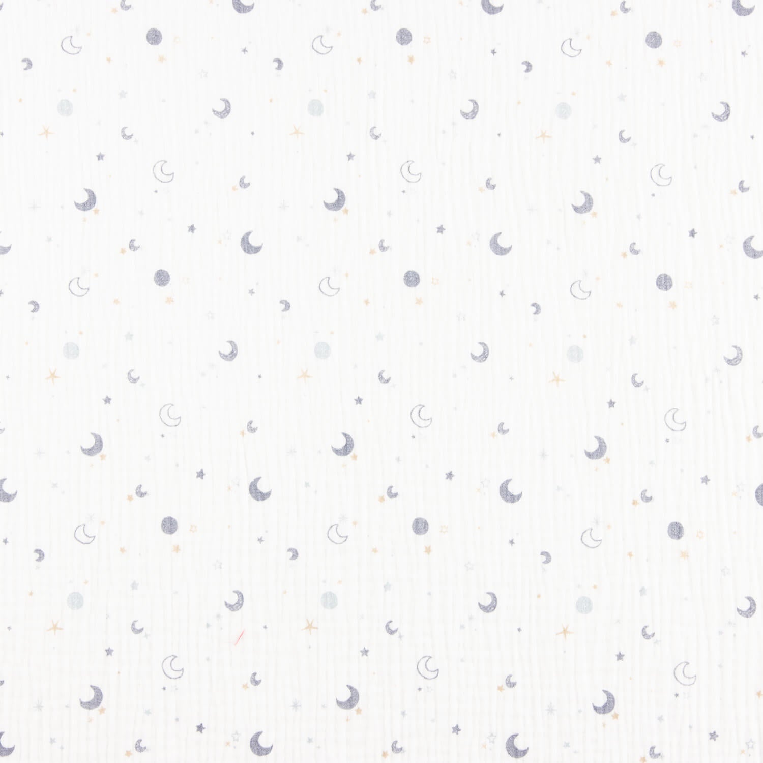 Muselina Algodón Lunas y Estrellas Azul - Ribes y Casals