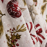 Loneta Estampada Navidad Bolas y Lazos - Ribes y Casals