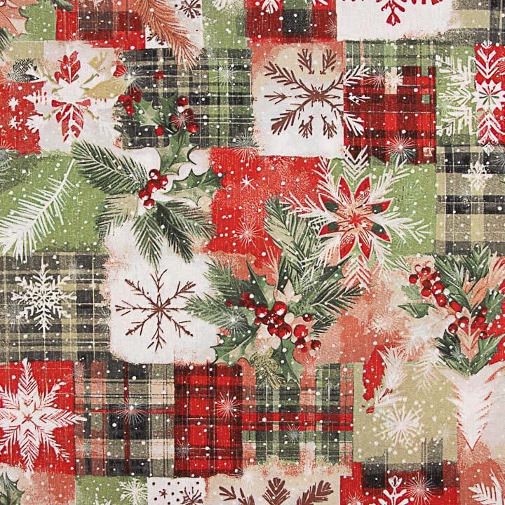 Loneta Estampada Navidad Patchwork Escocés - Ribes y Casals