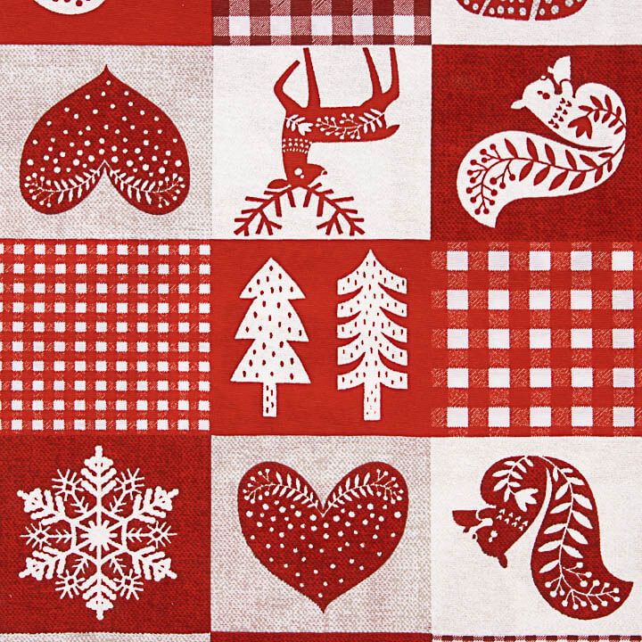 Loneta Estampada Navidad Patchwork Nórdico - Ribes y Casals