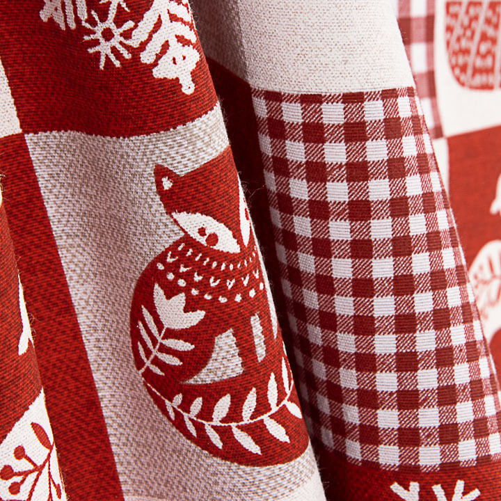 Loneta Estampada Navidad Patchwork Nórdico - Ribes y Casals