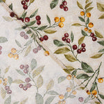 Loneta Estampada Navidad Ramas y Bayas - Ribes y Casals