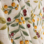 Loneta Estampada Navidad Ramas y Bayas - Ribes y Casals