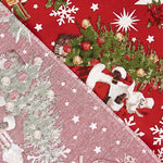 Loneta Estampada Navidad Papá Noel y Árbol - Ribes y Casals