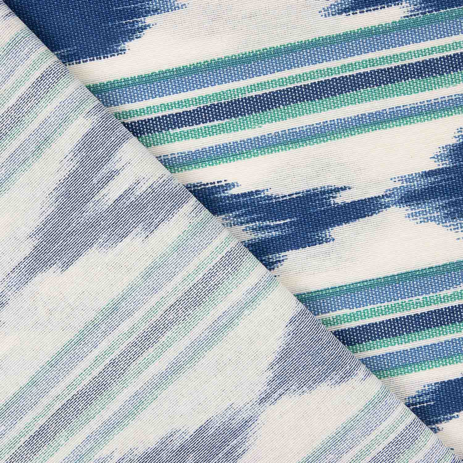 Loneta Estampado Lengua Mallorquina Azul y Verde - Ribes y Casals