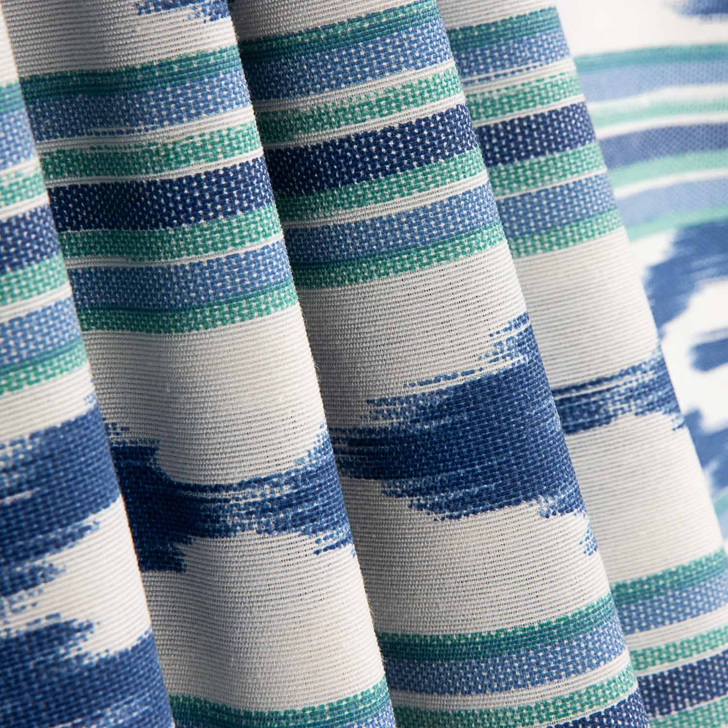 Loneta Estampado Lengua Mallorquina Azul y Verde - Ribes y Casals
