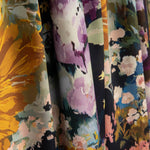 Satén Estampado Dalias Amarillo - Ribes y Casals