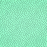 Crepe Lunares Negro 7mm Menta - Ribes y Casals