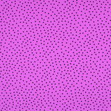 Crepe Lunares Negro 7mm Malva - Ribes y Casals