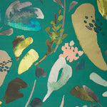 Satén Estampado Varanasi Verde - Ribes y Casals