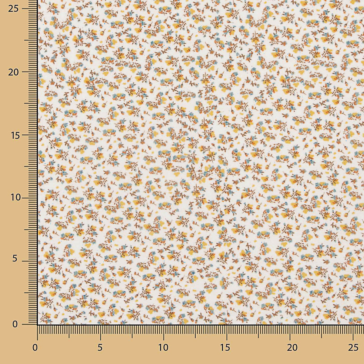 Viyela Algodón Florecitas amarillas - Ribes y Casals