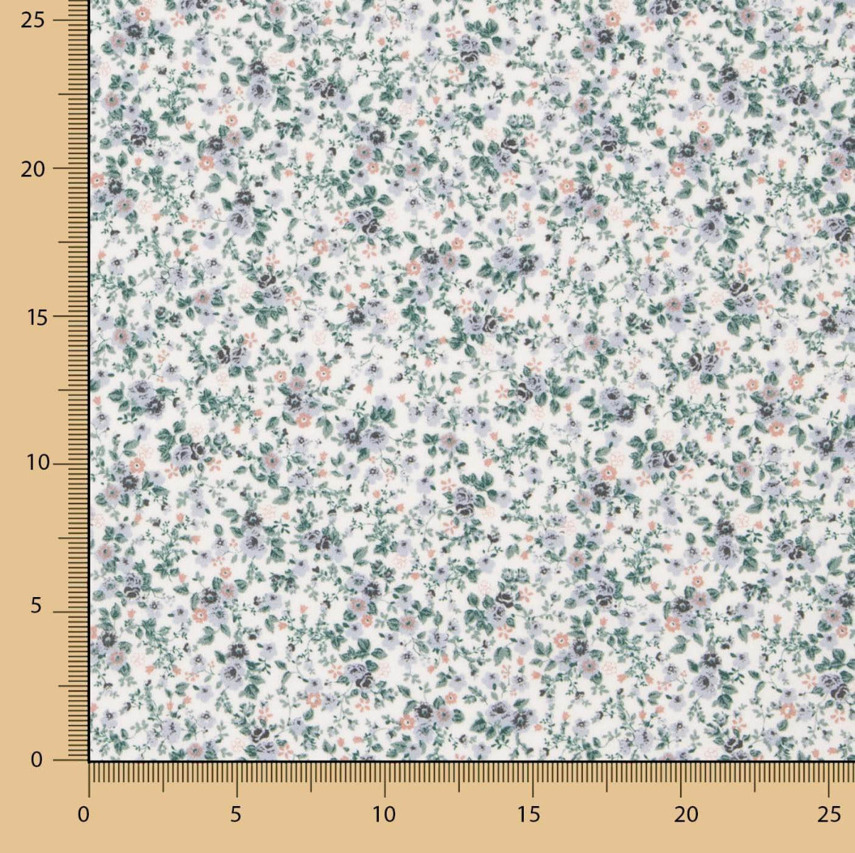 Viyela Algodón Florecitas azules - Ribes y Casals