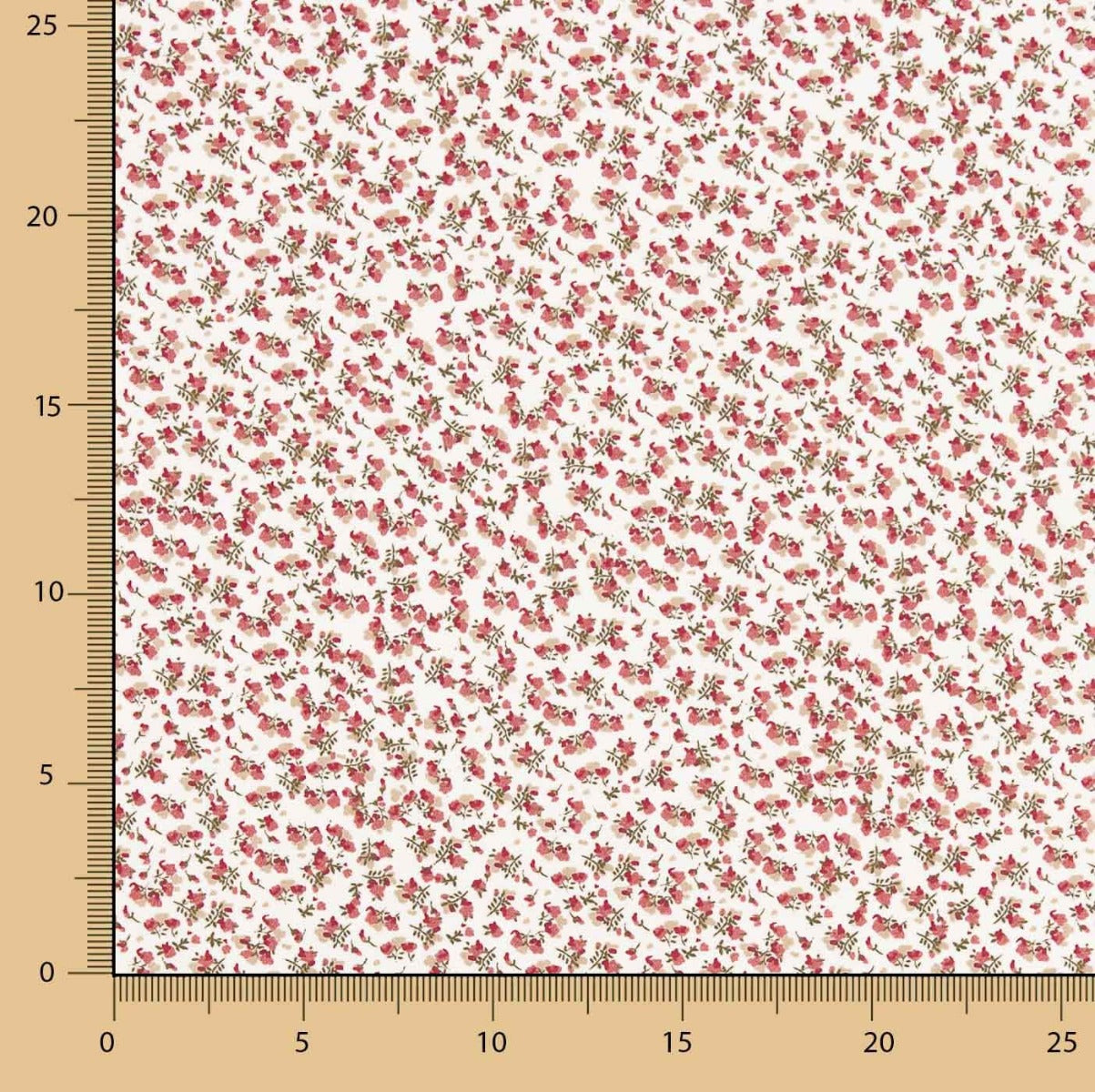 Viyela Algodón Florecitas rosadas - Ribes y Casals
