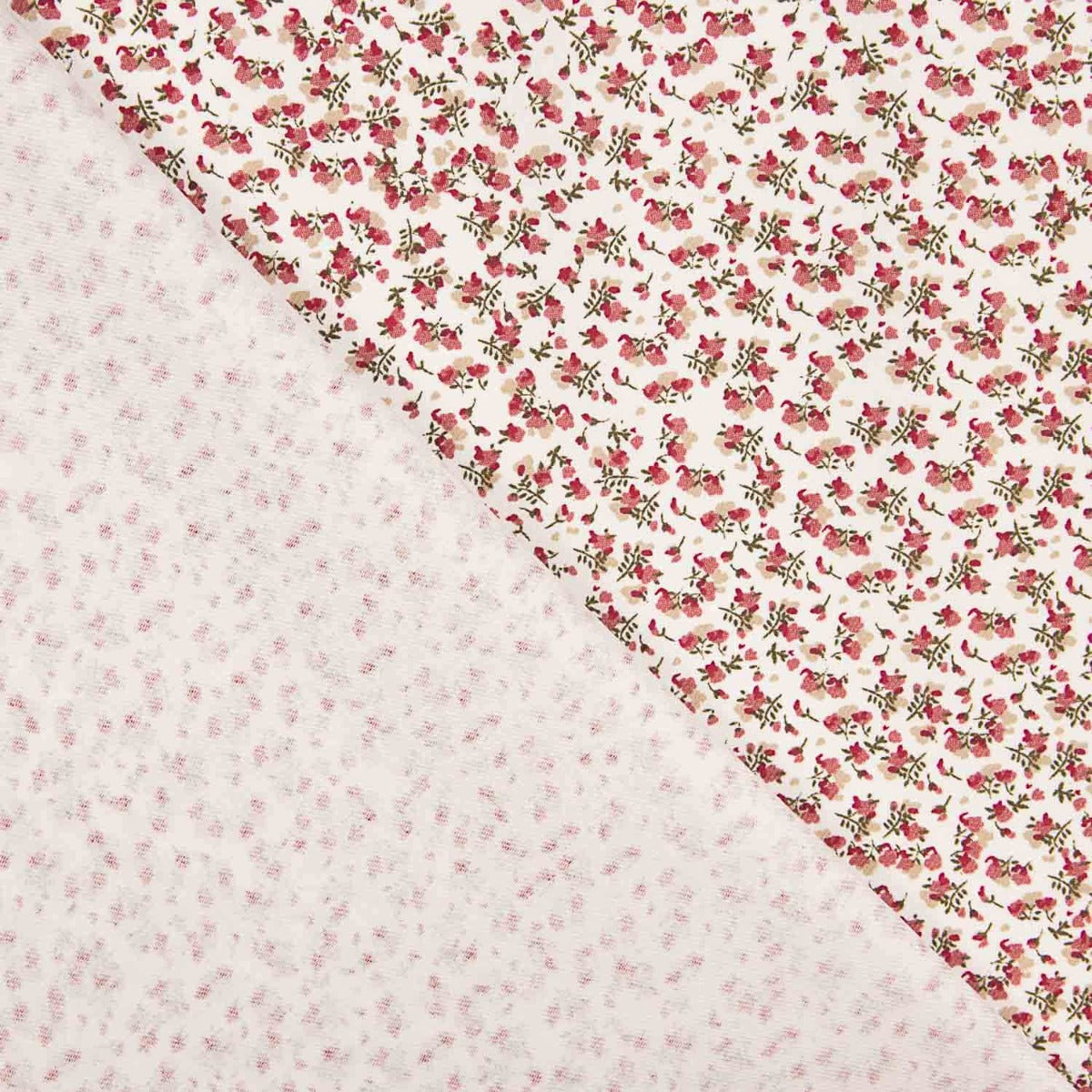 Viyela Algodón Florecitas rosadas - Ribes y Casals