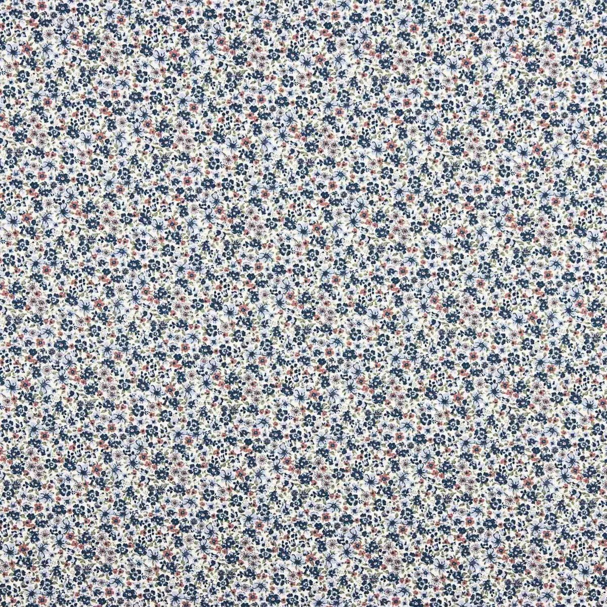 Viyela Algodón Florecitas Denia Azules - Ribes y Casals