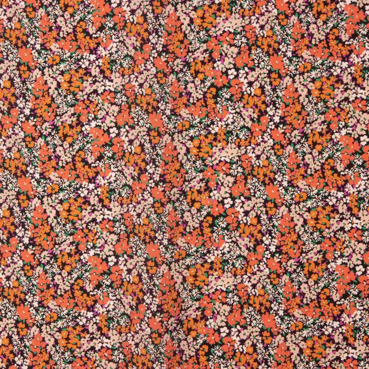 Crêpe Ligero Estampado Coral Garden - Ribes y Casals